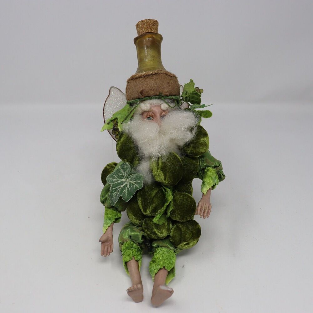 Mark Roberts Fruit Fairy Wine Bottle Grapes Limited Edition 11” *READ*
